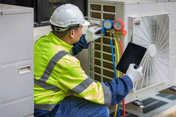 Professional Hvac technician working in Bedford, NY